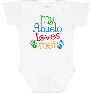 Inktastic My Abuelo Loves Me Outfit Baby Bodysuit Grandkids Boys Girls Grandpa - Picture 1 of 5