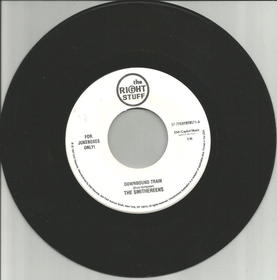 SMITHEREENS & BUMPIN UGLIES Bruce Springsteen REMAKE COVER TRX 7 INCH Vinyl 45 - Image 1 of 1