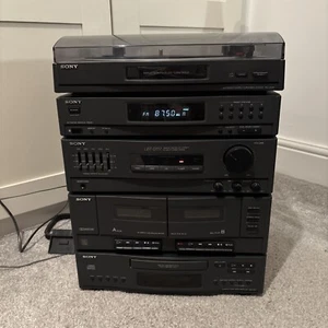 Sony HI-Fi Stereo System LBT-D117 Radio Black Cassette Player Spares Or Repair - Picture 1 of 6