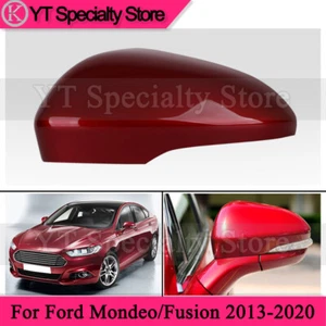 Red Left Rearview Door Side Mirror Cover Cap For Ford Mondeo/Fusion 2013-2020 - Picture 1 of 11