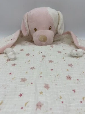 Manta Blanki Douglas Baby Lovey Cuddle Toys Baby Rosy Crema Cachorro Perro Foto 1 de 4