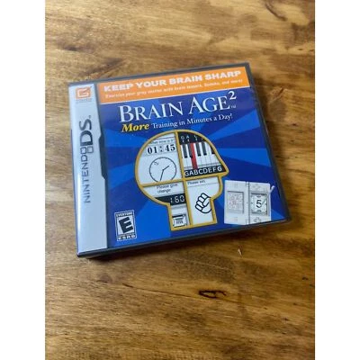 NEW* Brain Age 2 Nintendo DS - 2007 • Factory Sealed - Image 1 of 3