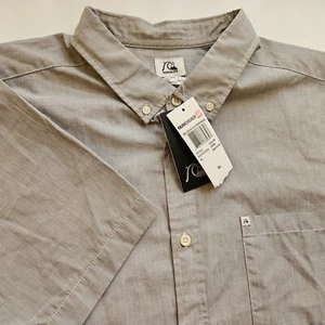 Quiksilver Shirt Mens XL Short Sleeve Button Up NEW w/ Tags Skateboarding Surf - Picture 1 of 8