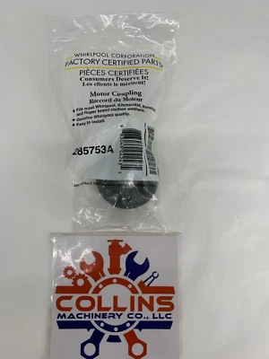 Acoplamiento de accionamiento de bomba de motor de lavadora Whirlpool 285753A Foto 1 de 3