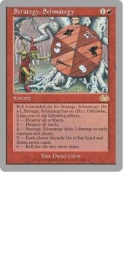 MTG UNGLUED STRATEGY SCHMATEGY MINT MAGIC THE GATHERING RARE RED SORCERY CARD - Image 1 of 4
