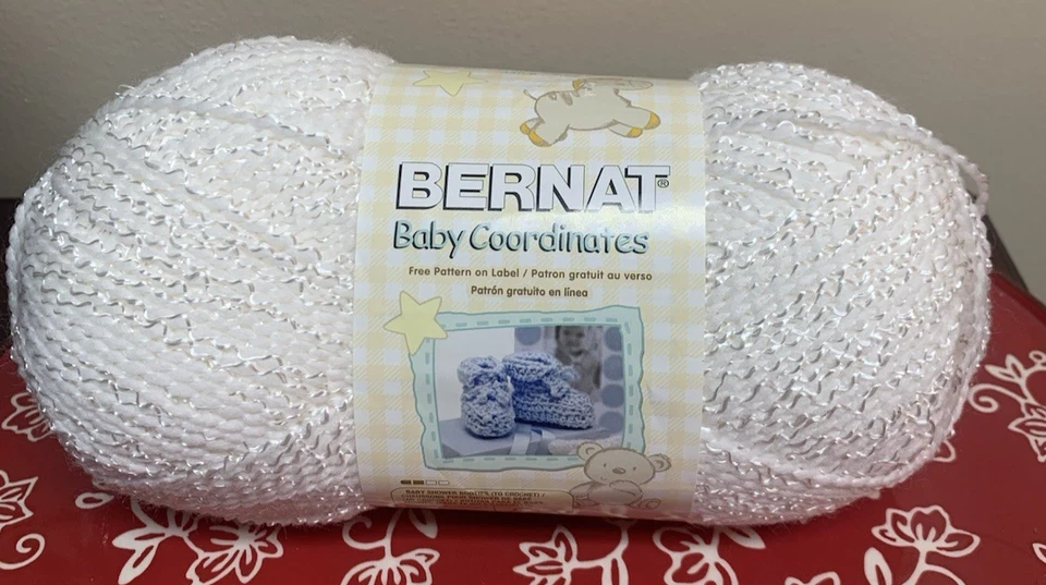 Пряжа Bernat Baby Coordinates Pompadour белая 457 ярдов 5 унций 48005 новая - Изображение 1 из 4