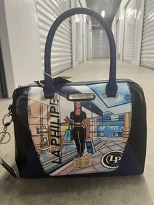 La Philipe Miami Beuteltasche Tasche Shopping Kunstdruck Reise Handtasche Clutch Neu mit Etikett Kratzer - Bild 1 von 12