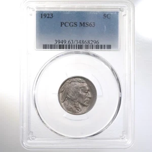 1923 Buffalo 5C PCGS Certified MS63 - Picture 1 of 2