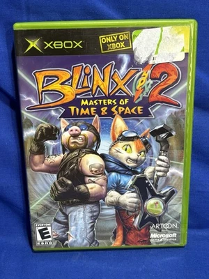 Blinx 2: Masters of Time Space Xbox CIB Tested And Working Video Game - Image 1 of 4