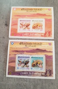 EASDALE ISLAND SCHOTTLAND - MUSCHELN & VÖGEL - 2 KLEINBLÄTTER PERFEKT & EINWANDFREI POSTFRISCH - Bild 1 von 1