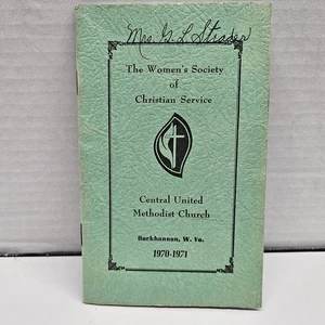 1970-71 Central United Methodist Church Buckhannon WV Folleto Servicio Cristiano - Imagen 1 de 12
