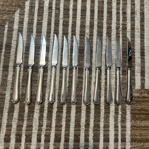 Lenox Archway 18/10 Stainless Steel Flatware Serrated Knife Lot of 11 - Picture 1 of 12