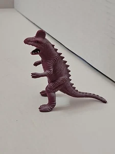 VINTAGE Corythosaurus Burgundy 3 3/4" Tall Collectible Dinosaur Figure Chinasaur - Picture 1 of 5