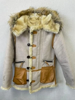 Toyo Enterprises Buzz Rickson's United Car B-7 Leather Fur Mouton Jacket #EK ZCA - Image 1 of 4