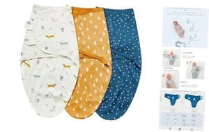 Baby Swaddle Wrap, Swaddle Blanket for Newborn and Small(0-3M) Dachshund - Picture 1 of 6