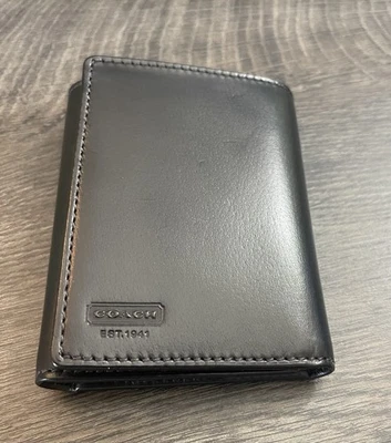 Coach Water Buffalo Trifold Wallet - Image 1 of 2