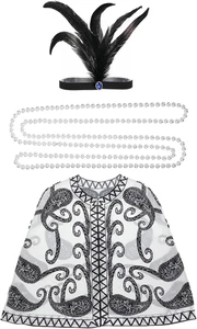 Halloween 12 Fuß Skelett Outfit Set Riesiges Skelett Hexe Thema Kostüm enthält  - Bild 1 von 12