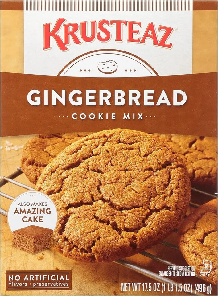 (免税)Krusteaz 姜饼饼干混合装,17.5 盎司 — 第 1/1 张图片