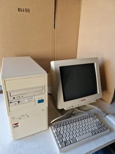 75 MHz Vintage Retro PC Computer set Win 3.1 Alter Rechner Inkl MONITOR Tastatur - Bild 1 von 22