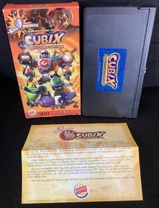 CUBIX: Robots for Everyone ORIGINAL PAPERS COMPLETE Video Game VHS Burger King - Picture 1 of 5