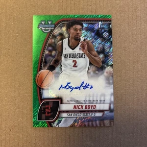 Nick Boyd 2024-25 Bowman U Chrome 1st Auto Green Shimmer San Diego State #73 - Bild 1 von 2