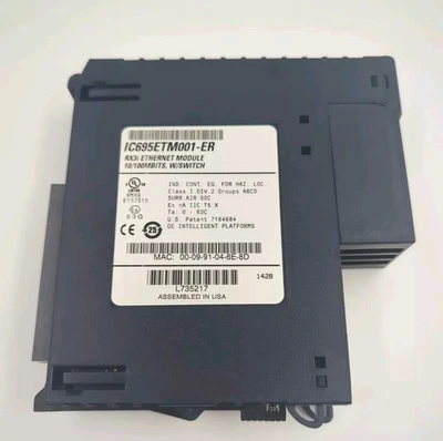 GE FANUC RX3i ETHERNET MODULE 10/100MBITS W/ SWITCH IC695ETM001-ER - Image 1 of 4