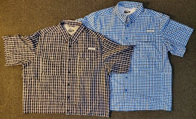 2 nuevas camisas Habit para hombre talla XXL a cuadros deportivas pesca manga corta ventiladas 2XL Foto 1 de 4