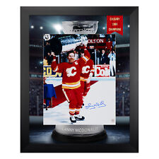 Lanny McDonald Signed Calgary Hockey Cup Champion Graphic 26x32 Frame