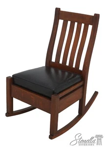 F64642EC: STICKLEY BROTHERS Quaint Small Mission Oak Nursing Rocker - Picture 1 of 19