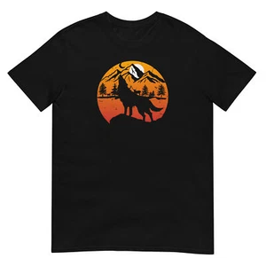 Wolf Lone Beast Pack Howling Howl Timberdesign Unisex T-Shirt - Picture 1 of 3