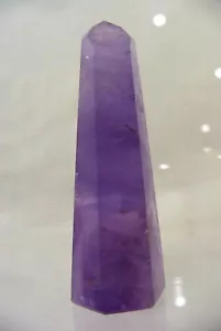 ABER natürlicher brasilianischer Amethyst Heilkristall Edelstein Obelisk Spitze 9137P - Bild 1 von 2