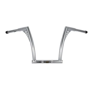 Chrome 14" Rise Handlebar 1-1/4" Fit For Harley Dyna FXDB 06-17 Fat Bob 08-17 - Picture 1 of 11