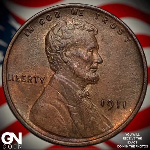 1911 P Lincoln Cent Wheat Penny  Q7681 Cover