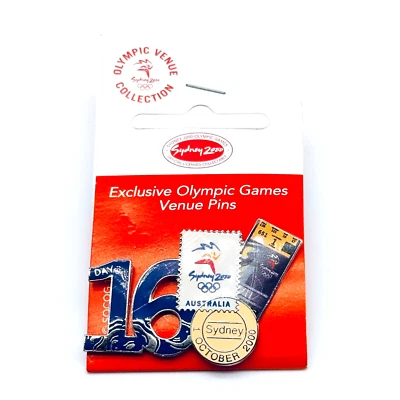 ORIGINAL NOS OFFICIAL SYDNEY 2000 OLYMPIC GAMES DAY 16 Venue Pin Badge - Image 1 of 4