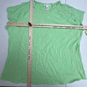 Style and Co Sport T-shirt Womens Plus Size 3X Green Short Sleeve Top New NWT - Picture 1 of 14