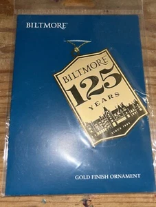 Biltmore Christmas Gold Finish Ornament 125 Jahre NEU - Bild 1 von 2
