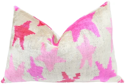 Almohada decorativa de lujo hecha a mano 100 % terciopelo de seda e inserto de pluma de pato Foto 1 de 4