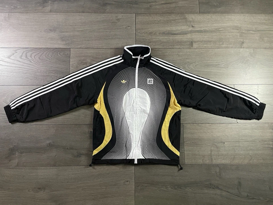 Adidas Premium Print Track Top Cloud White/Black Men’s Size M IZ1640