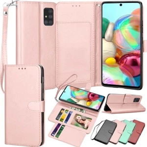 For iPhone Samsung LG Motorola Flip Leather Wallet Cases Card Holder Stand Cover - Picture 1 of 35