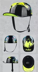 Gorra de béisbol retro medio casco de motocicleta cara abierta scooter ciclomotor jet casco - Imagen 1 de 21