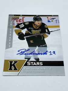 2022-2023 Upper Deck CHL Paul Ludwinski Rookie Auto Rookie Card #338 Signed SP - Bild 1 von 17