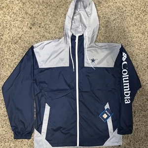 Neu Herren Dallas Cowboys Columbia durchgehender Reißverschluss Jacke Größe Large - Bild 1 von 9