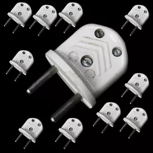 1 x alter Stecker Bakelit Netzstecker Vintage Retro Ersatzteil Lampe Radio - Bild 1 von 6