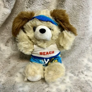 Peluche vintage Kellytoy Playpet 12" perro playa - nuevo con etiquetas - Imagen 1 de 7