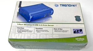 TRENDnet TEW-P1UG USB 2.0 1 Port Wireless G Print Server New Sealed Unopened - Picture 1 of 6