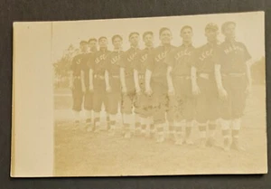 Le Claire IOWA RPPC c1910 BASEBALL TEAM nr Davenport Bill Anderson Collection - Picture 1 of 3