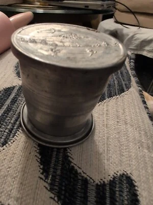 Bolsillo Plegable Plegable Tamaño Viaje Taza Metal Canoa Montaña EE. UU. Foto 1 de 4