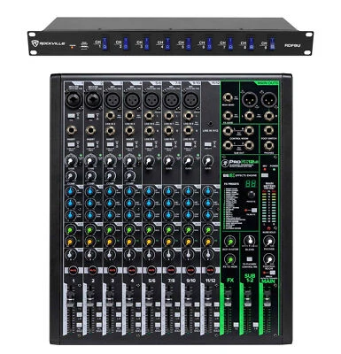 Mackie ProFX12v3 12-Channel Pro Effects Mixer w/USB ProFX12 v3 + Power Strip - Image 1 of 4