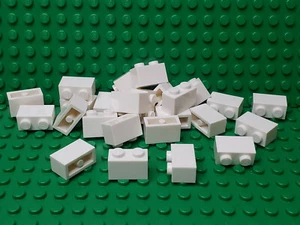 ** Lote de 25 CT ** Lego NUEVO blanco 1 x 2 ladrillos estándar Lote de 25 - Imagen 1 de 1