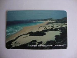 Tarjeta telefónica del norte de Chipre (Turquía) 100 unidades usada Karpaz dan bir goruntu Altinkum - Imagen 1 de 2